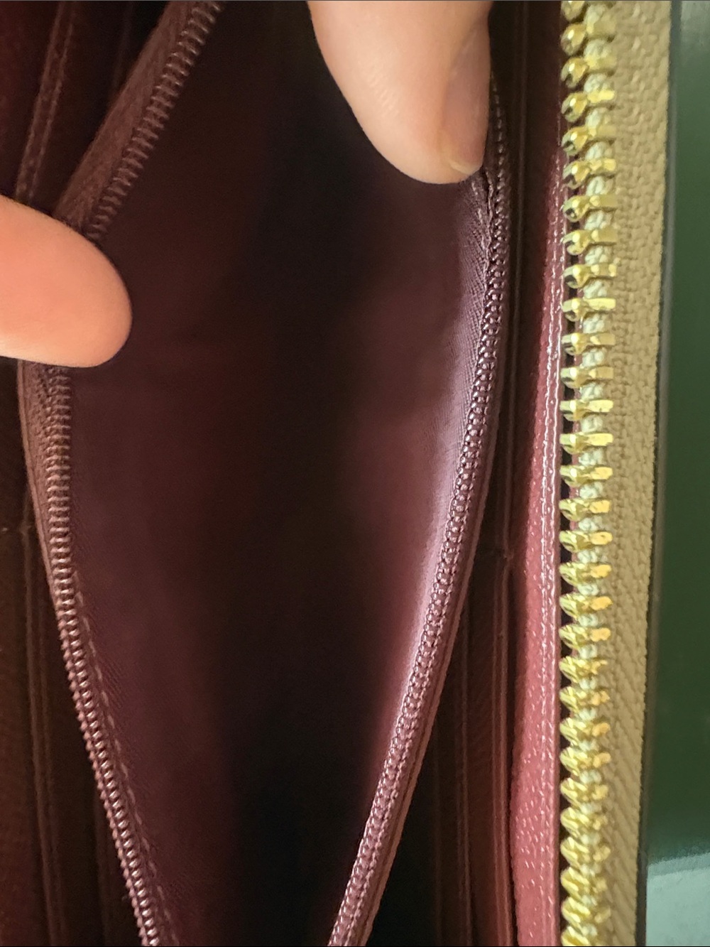 Coach Accordion Camel Zip In Signature Leather Wallet - Picture 3 of 5